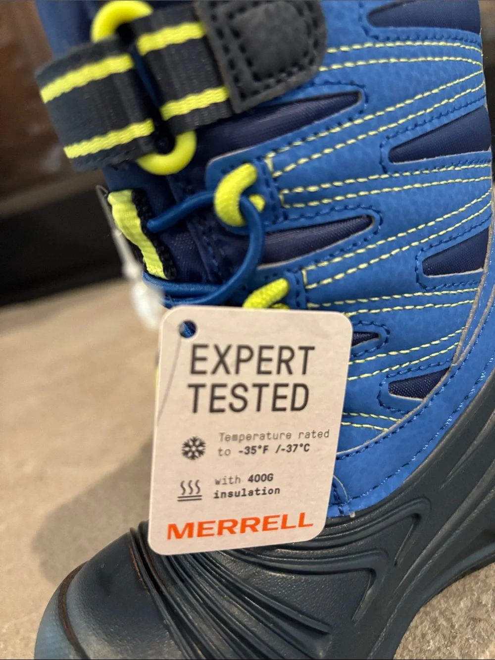 Merrill Snow Quest Waterproof,Insulated,lightweight,Velcro,pull tabs,rugged sole